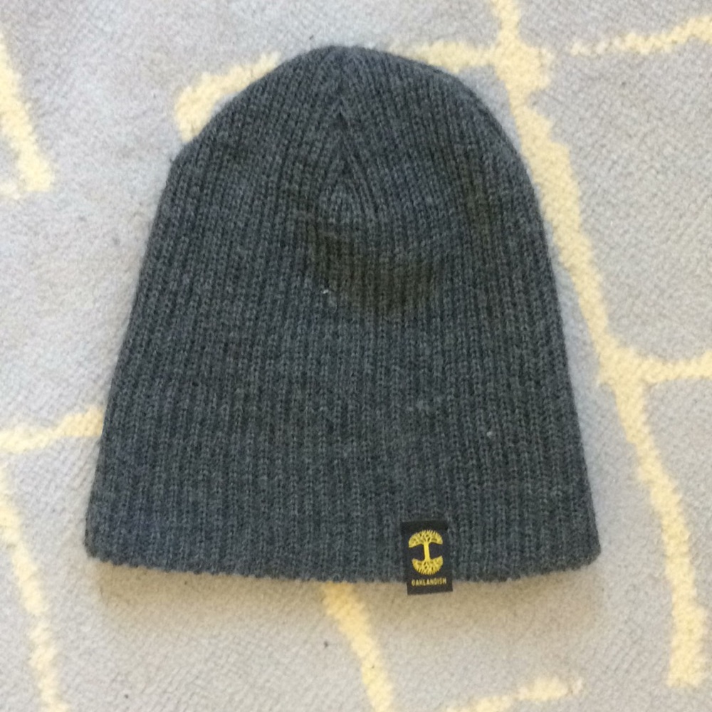 Gray Knit Oaklandish Beanie